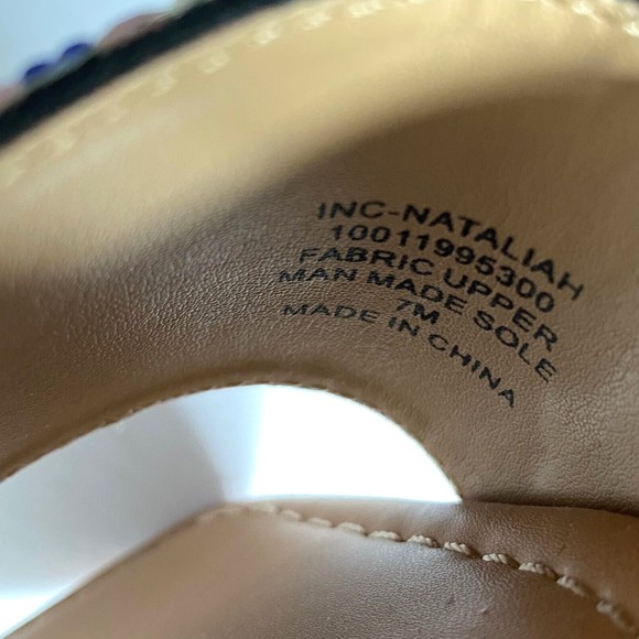 INC International Concepts Womens 7M Multicolor Rhinestone Nataliah Slide Sandal - Picture 16 of 16